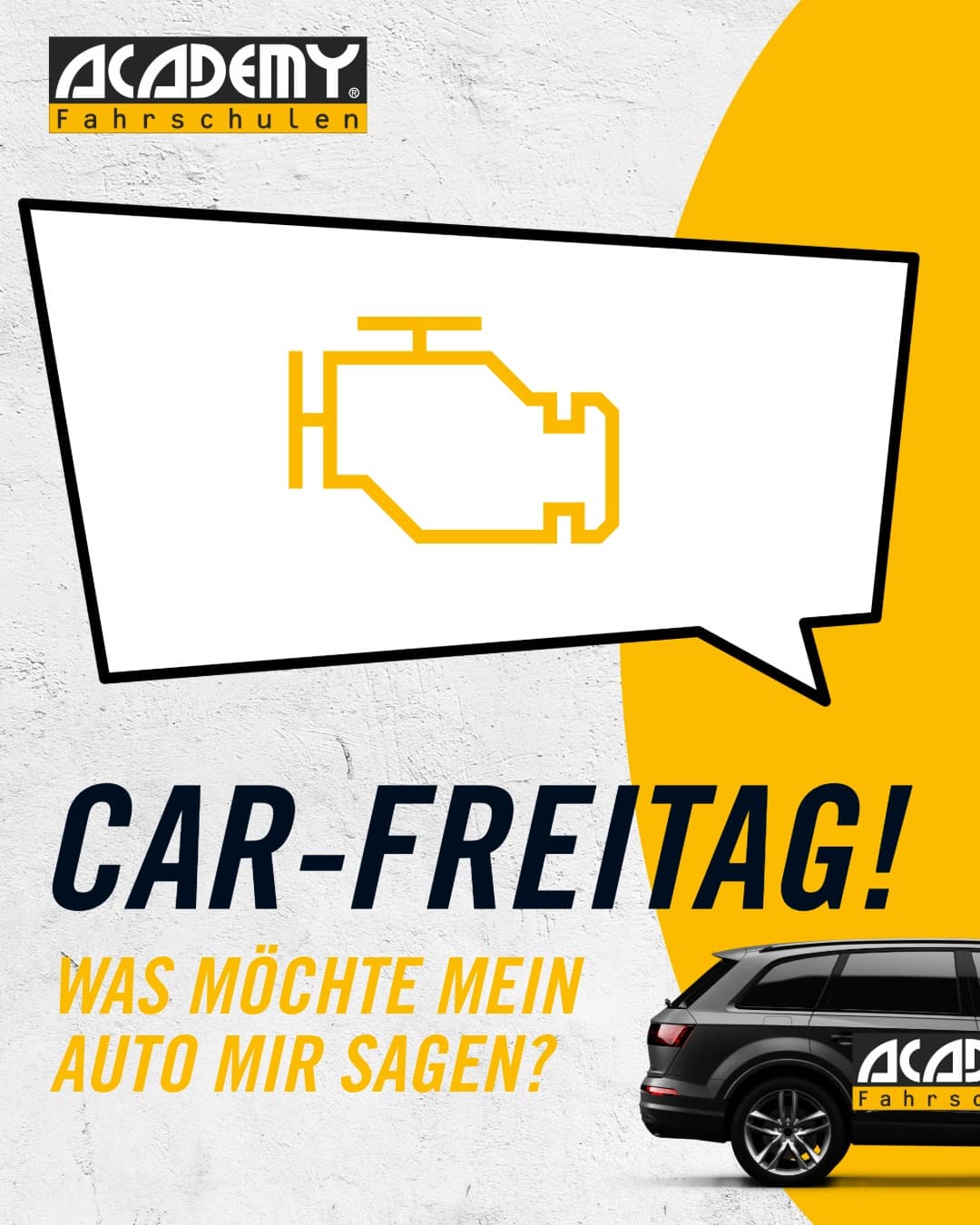 Heute ist Car-Freitag: Motorkontrolleuchte