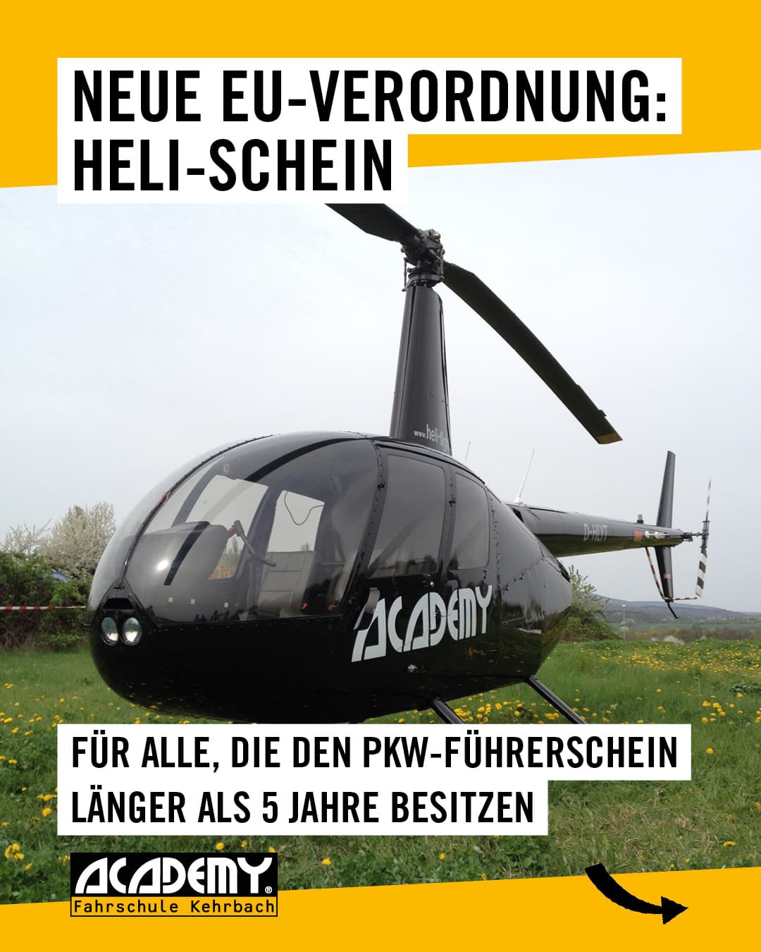 Schon gehört? 🚁 Helikopter-Führerschein