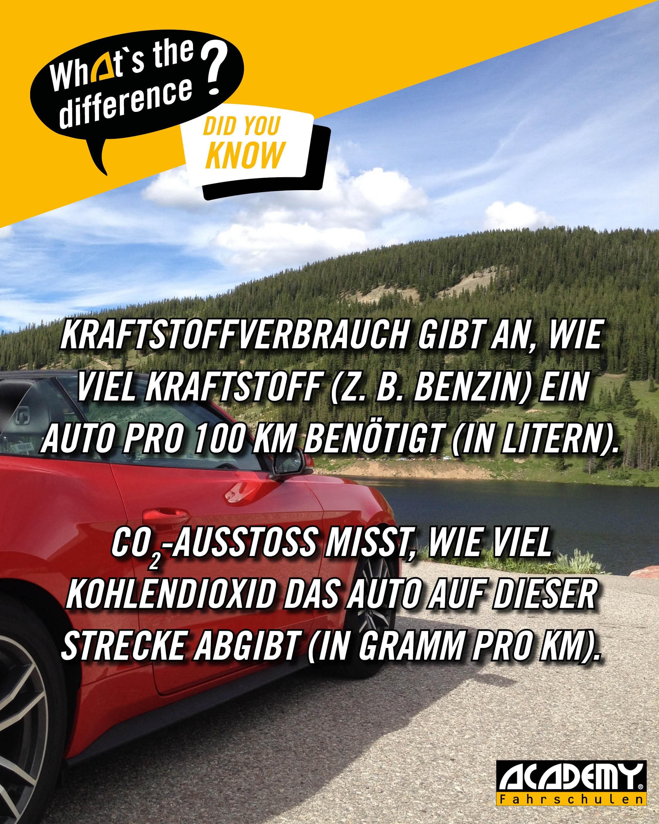 CO₂-Ausstoß vs. Kraftstoffverbrauch – was ist der Unterschied?