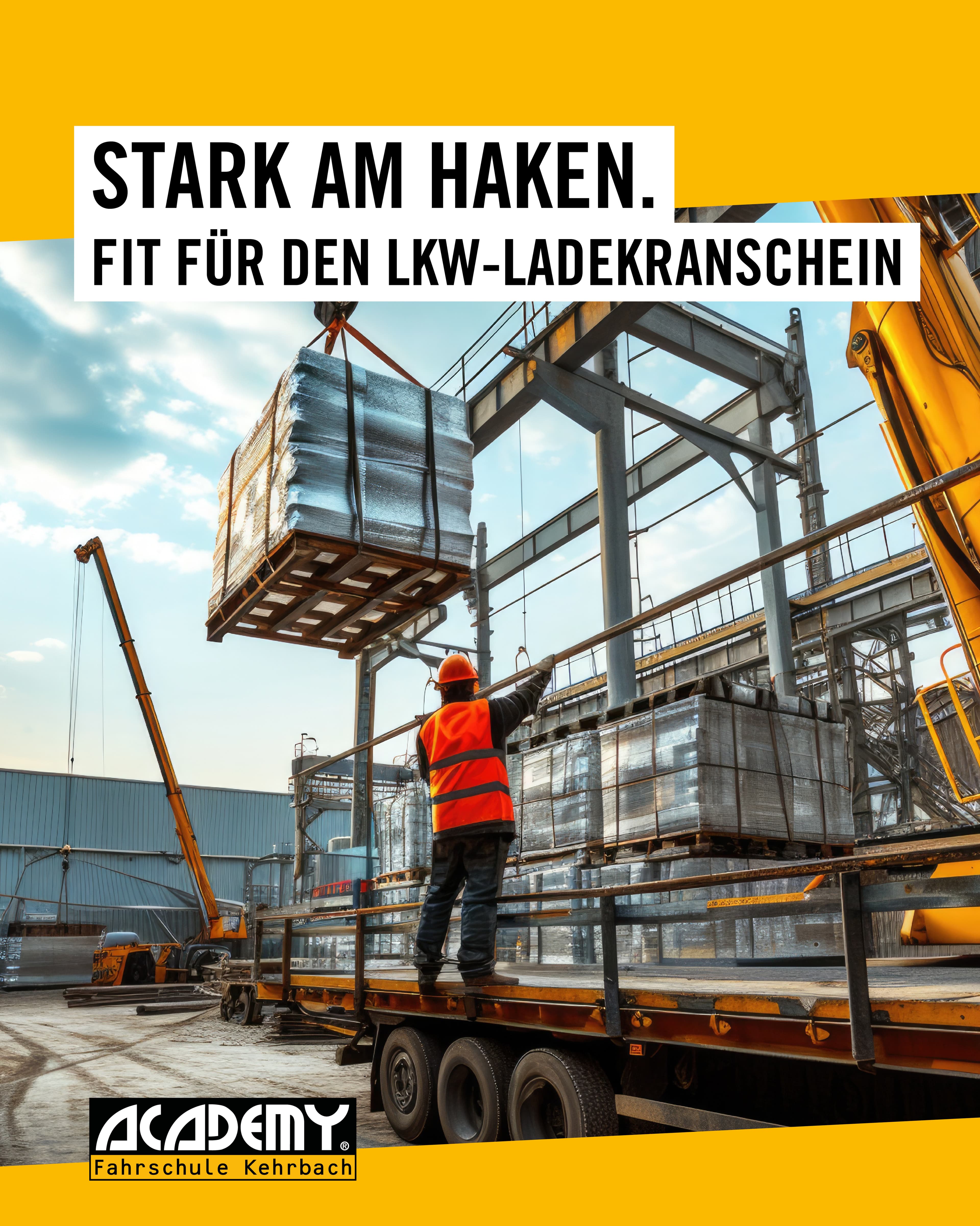 Stark am Haken. Fit für den LKW-Ladekranschein