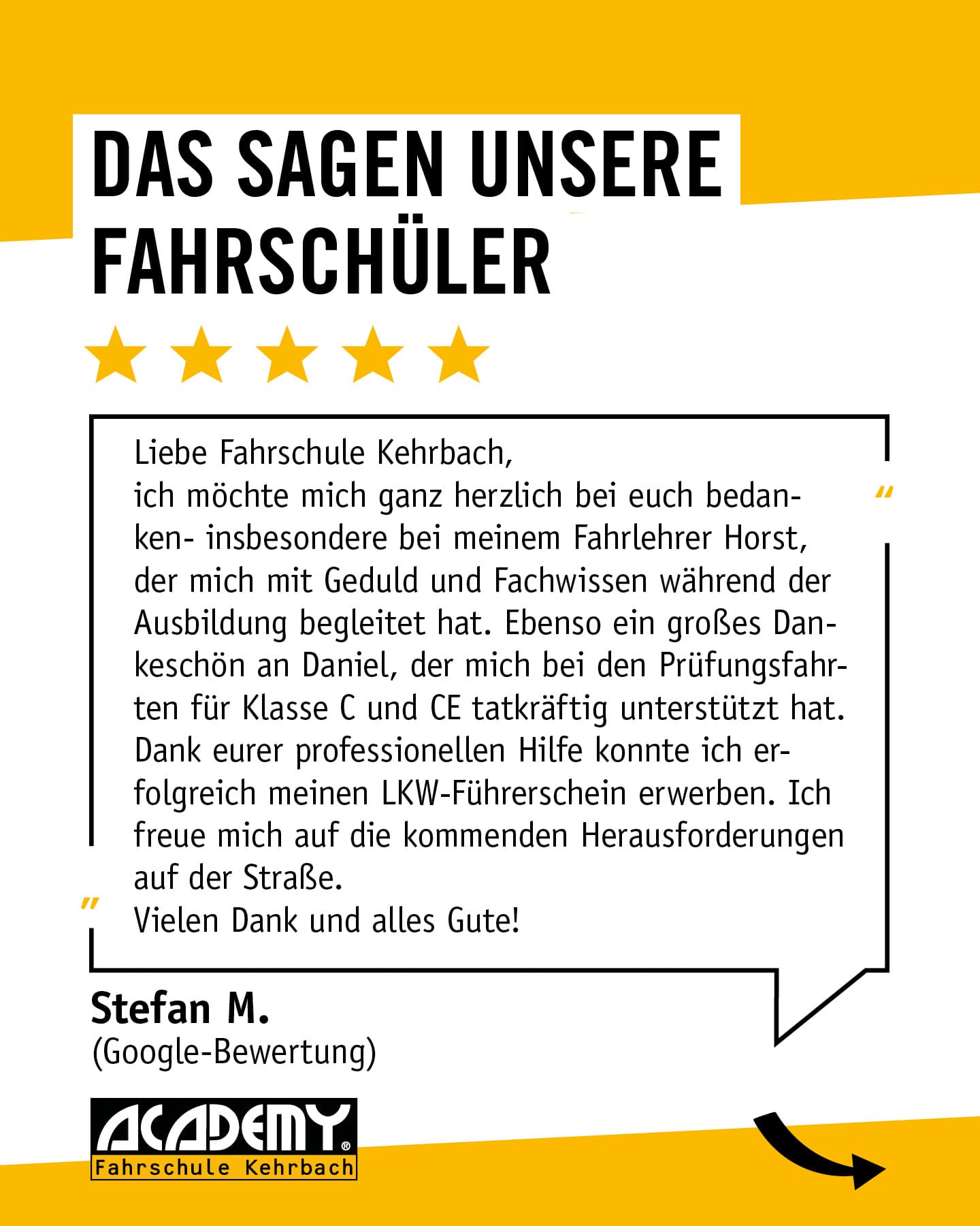 Am Anfang nervös, am Ende mit Führerschein in der Hand