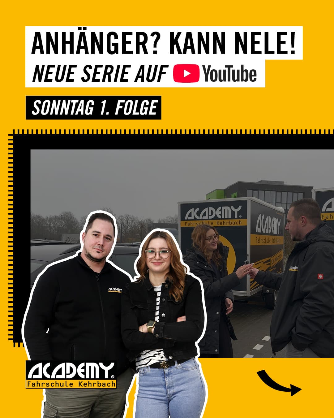 Hier kommt unsere neue YouTube-Serie: „Anhänger? Kann Nele! Angehängt und los!“