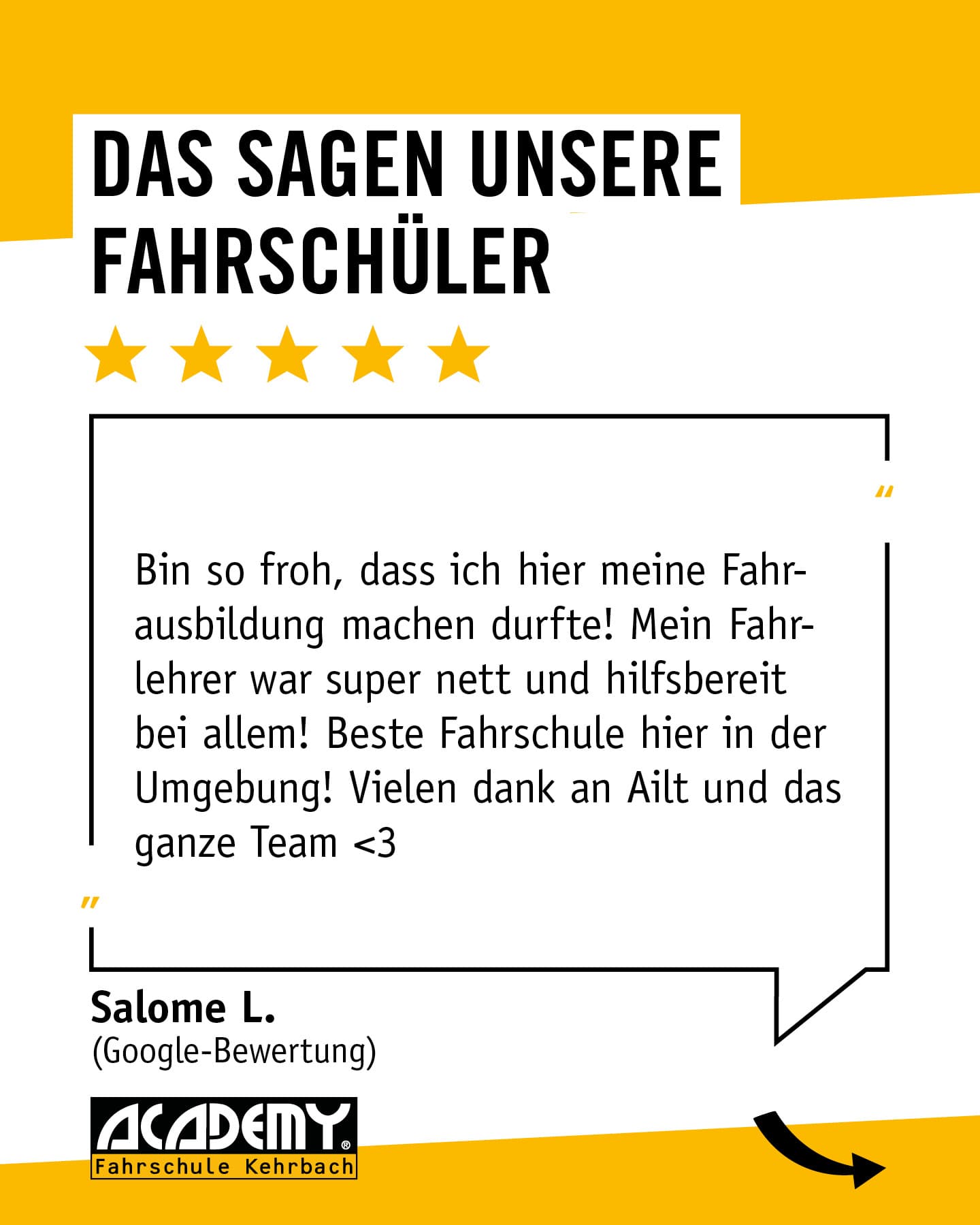 Jede Bewertung erzählt eine kleine Geschichte.