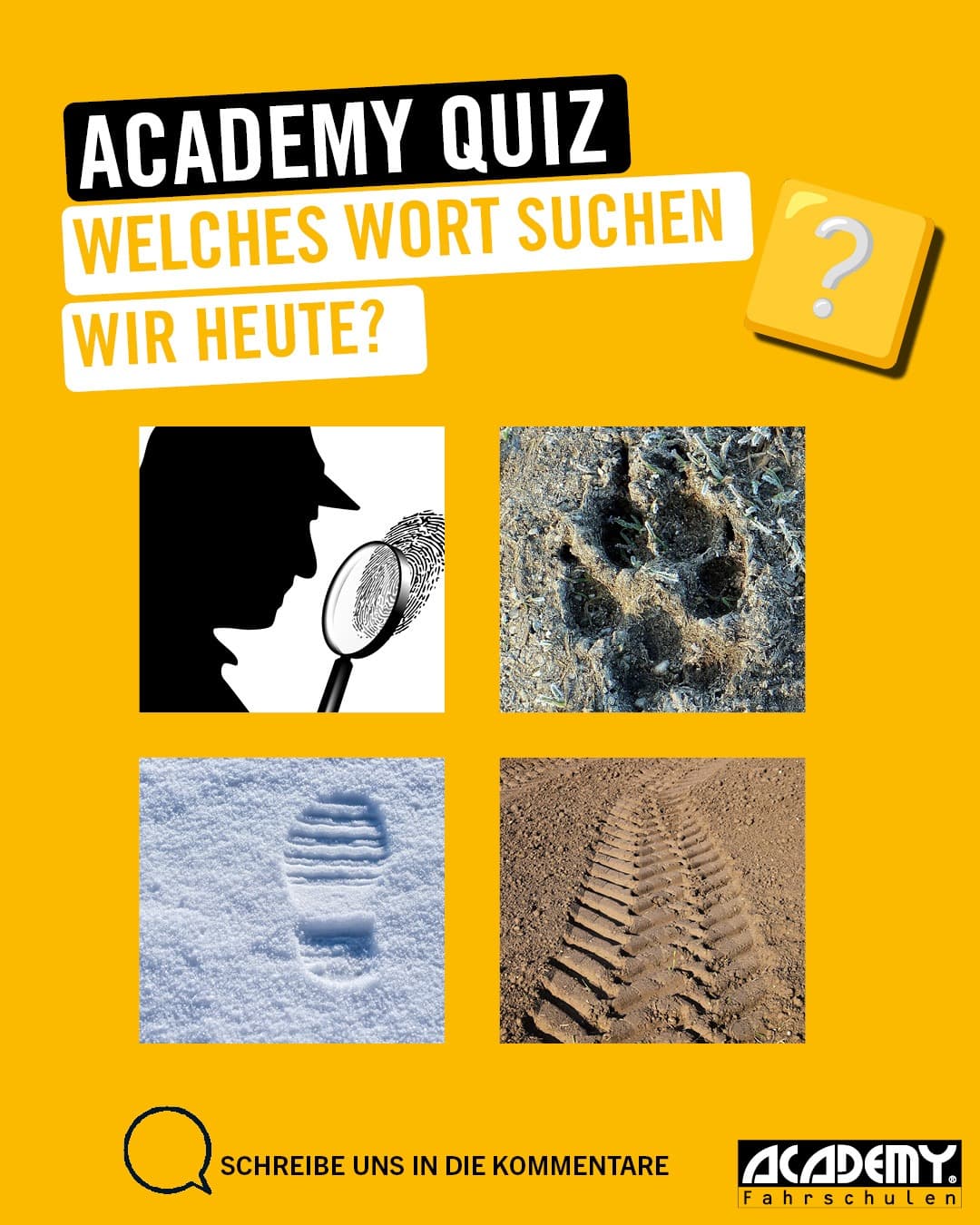 Straßenverkehr: Neue Woche, neues Glück! Welches Wort suchen wir heute?