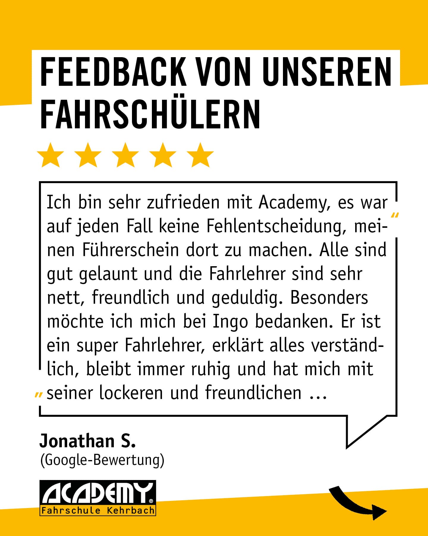 Mach es wie Jonathan! 🚗💨