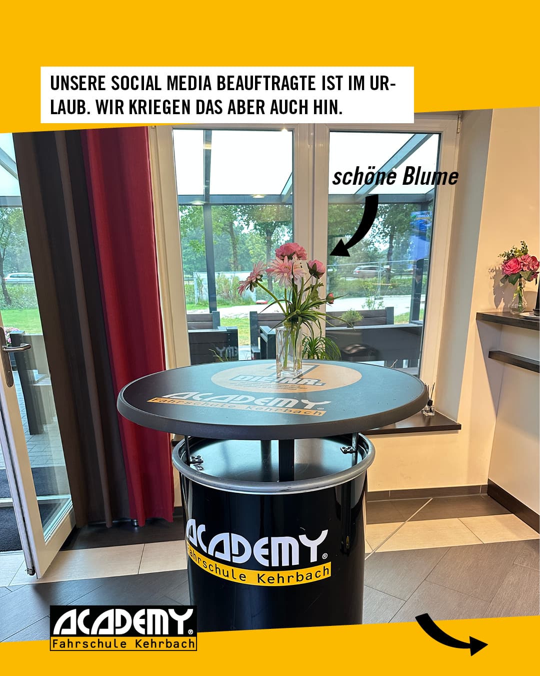 Unsere Social Media Beauftragte macht gerade Urlaub ☀️