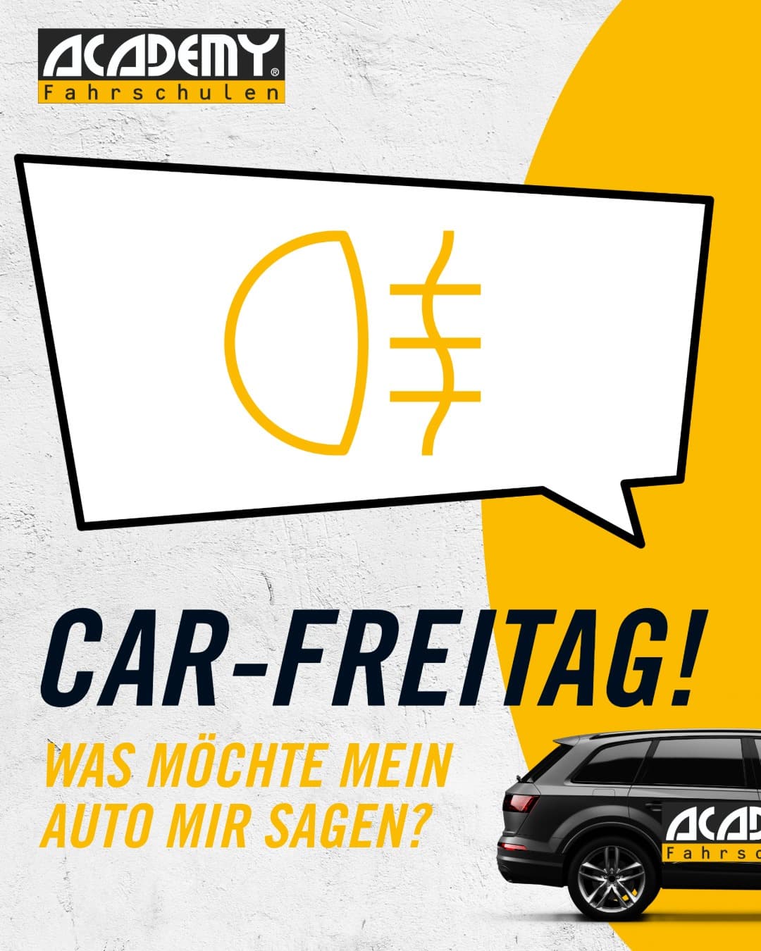 Heute ist Car-Freitag. Welche Leuchte erscheint hier?