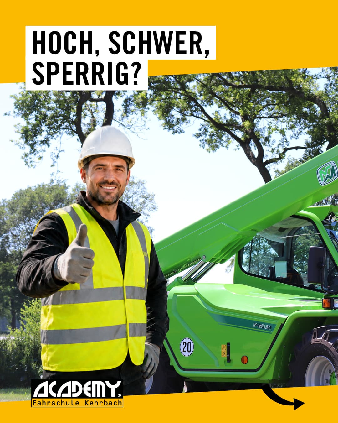 Hoch, schwer, sperrig?