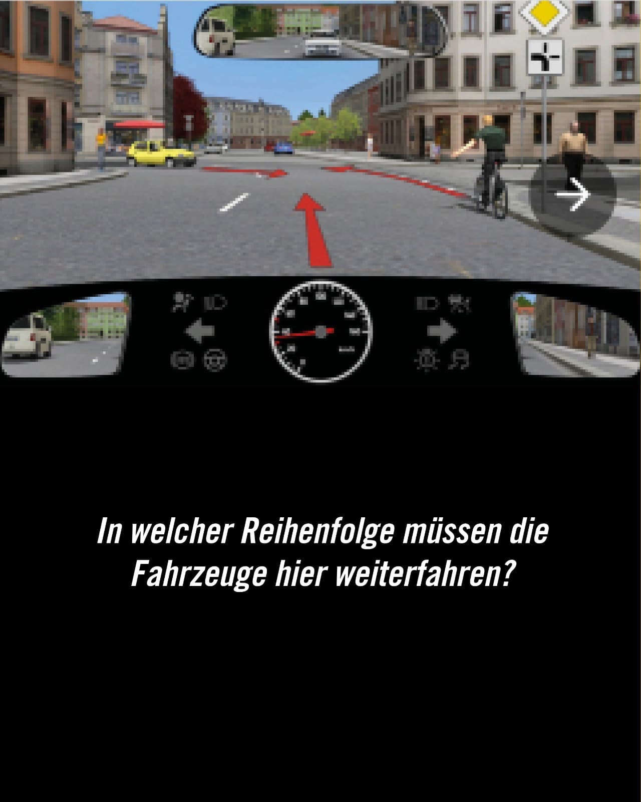 Wer fährt zuerst?